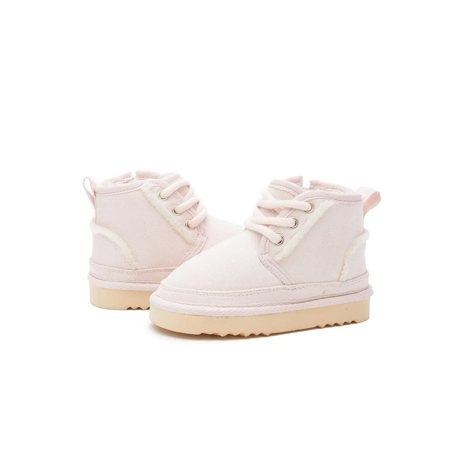 Kids Unisex Side Zipper Low Ankle Boots
