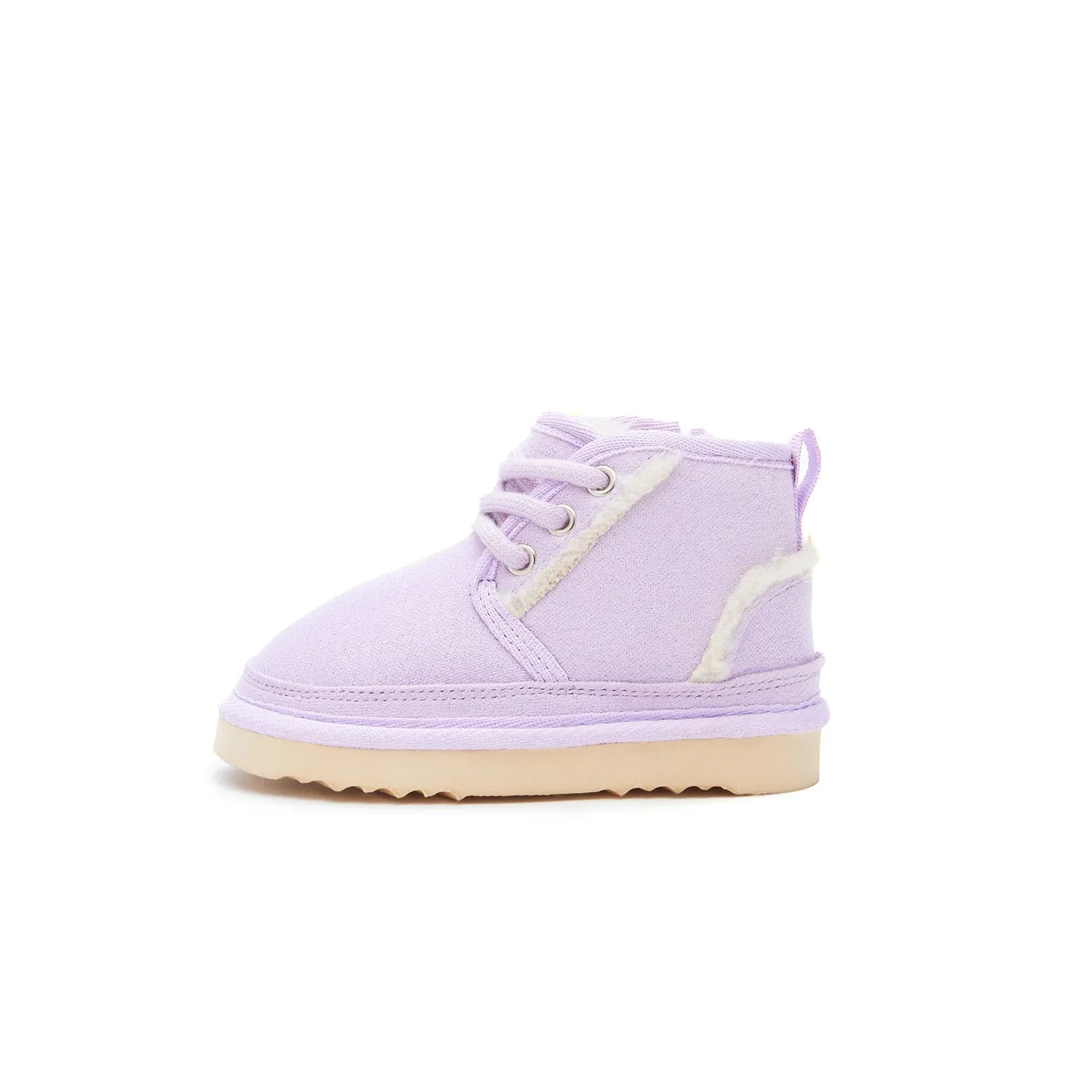 Kids Unisex Side Zipper Low Ankle Boots