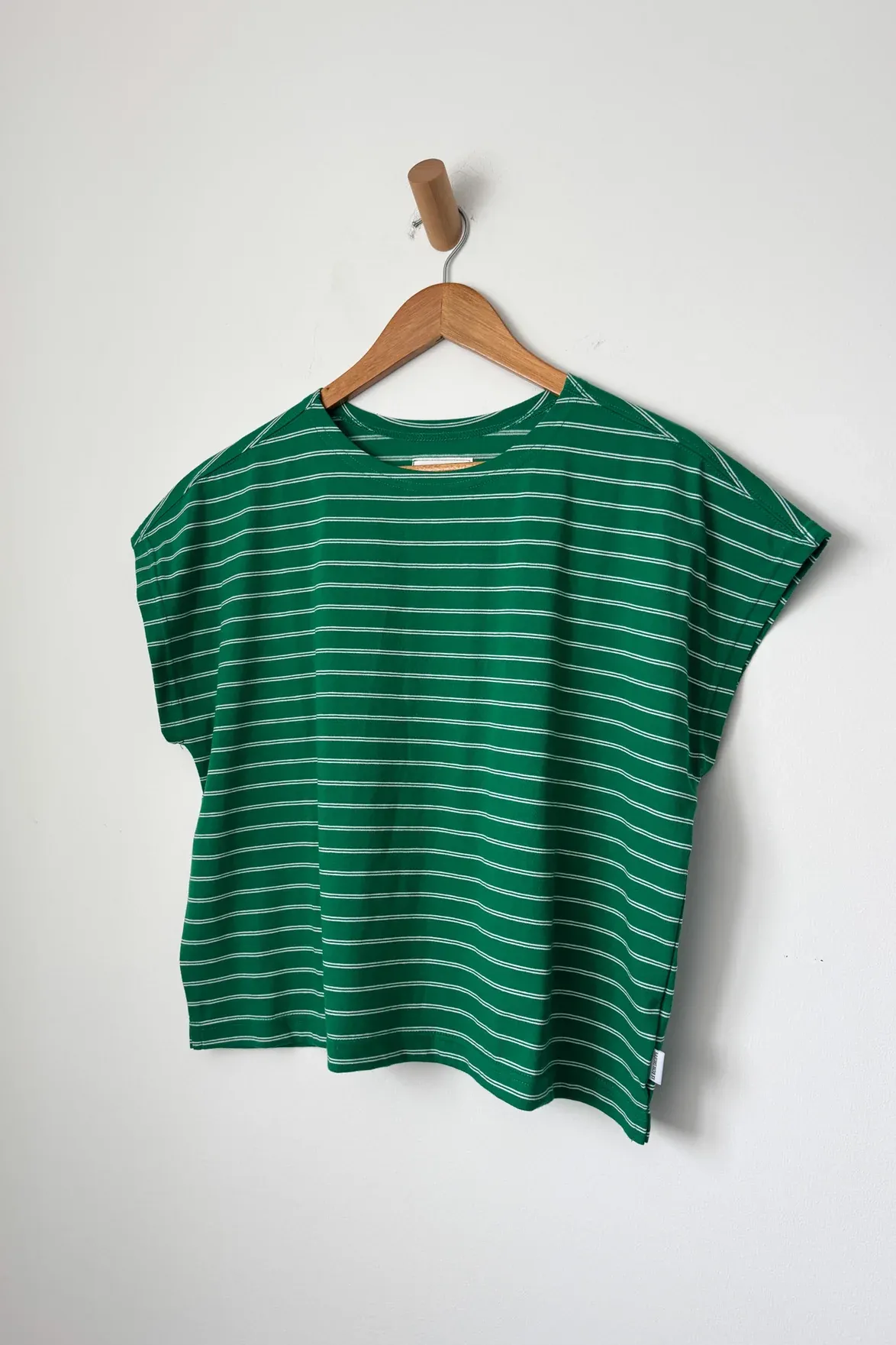 Le Bon Shoppe Cherie Green White Stripe Tee