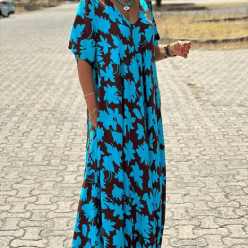 Lilac™ - Casual Printed Maxi Dress