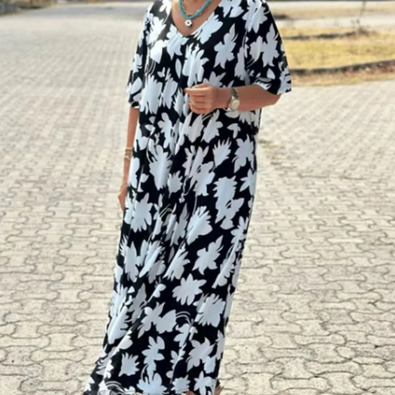 Lilac™ - Casual Printed Maxi Dress