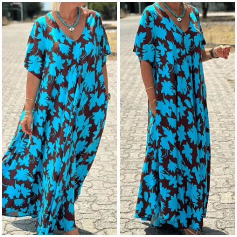 Lilac™ - Casual Printed Maxi Dress