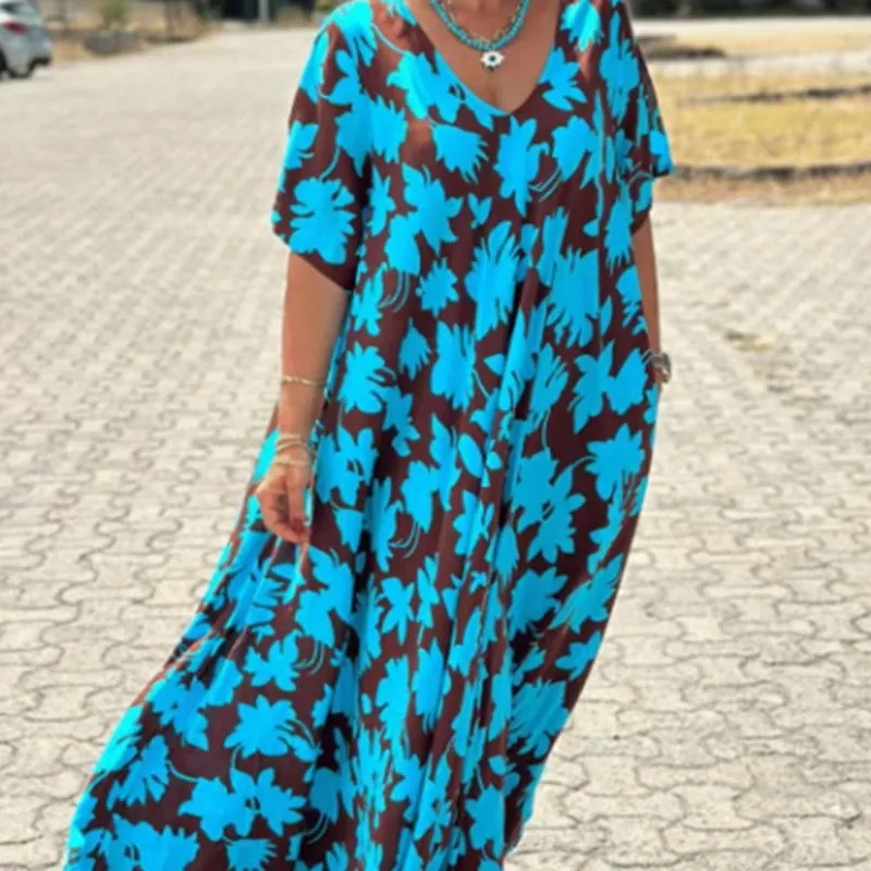 Lilac™ - Casual Printed Maxi Dress