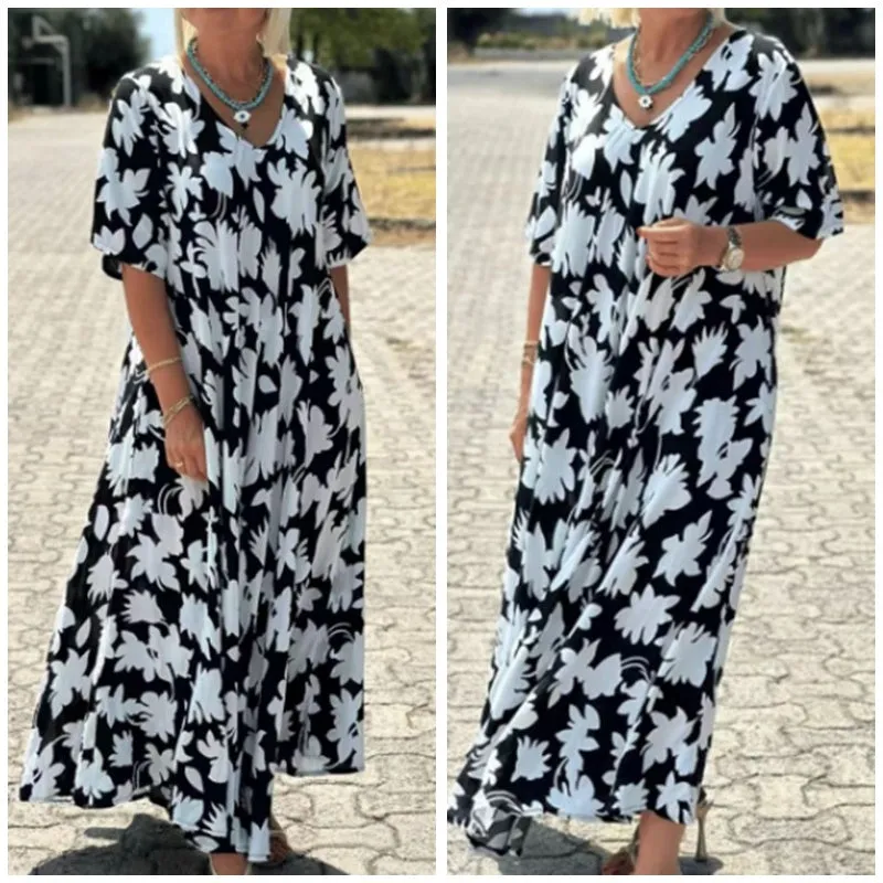 Lilac™ - Casual Printed Maxi Dress