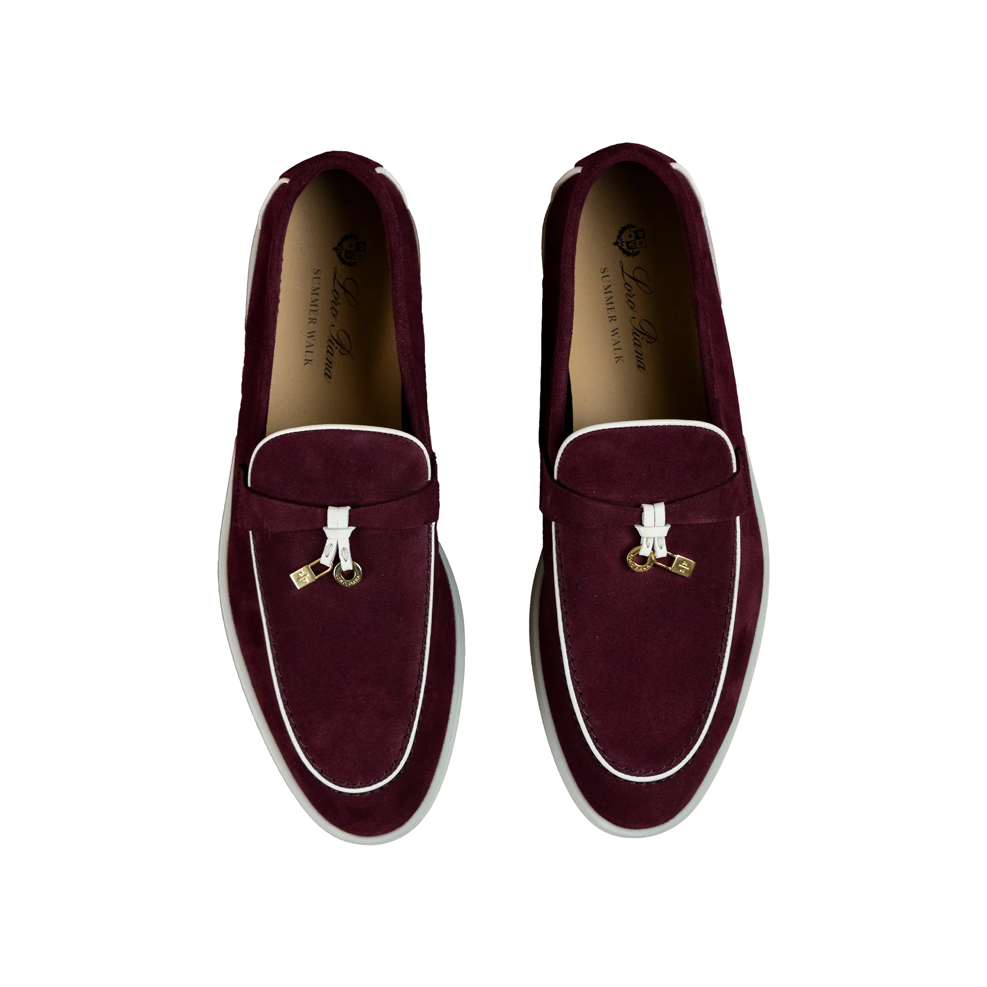 Loro Piana Summer Walks Maroon/White