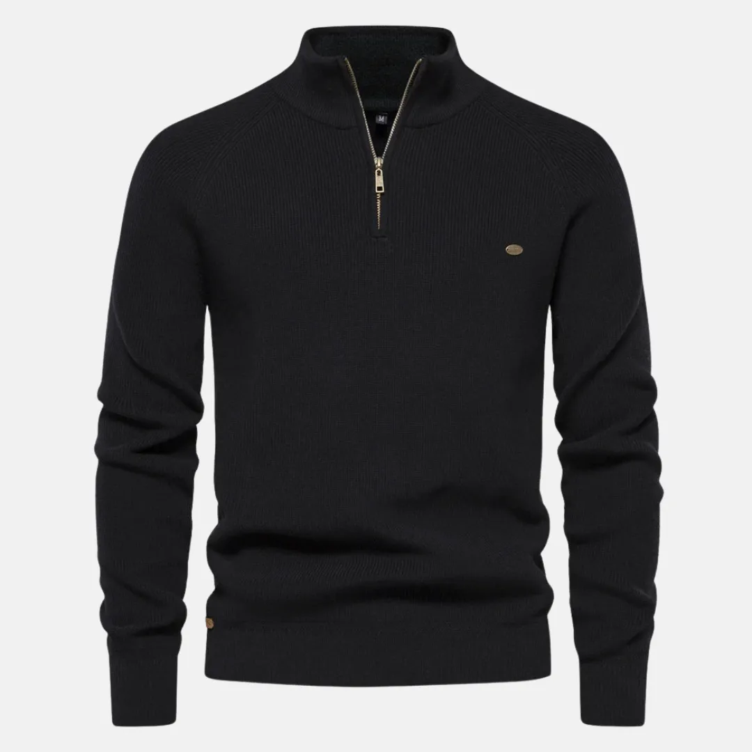 Luis  Quarter-Zip Knit Sweater