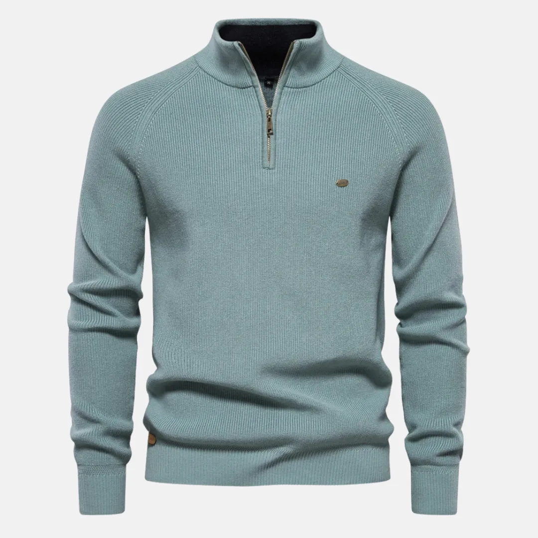 Luis  Quarter-Zip Knit Sweater