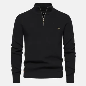 Luis  Quarter-Zip Knit Sweater