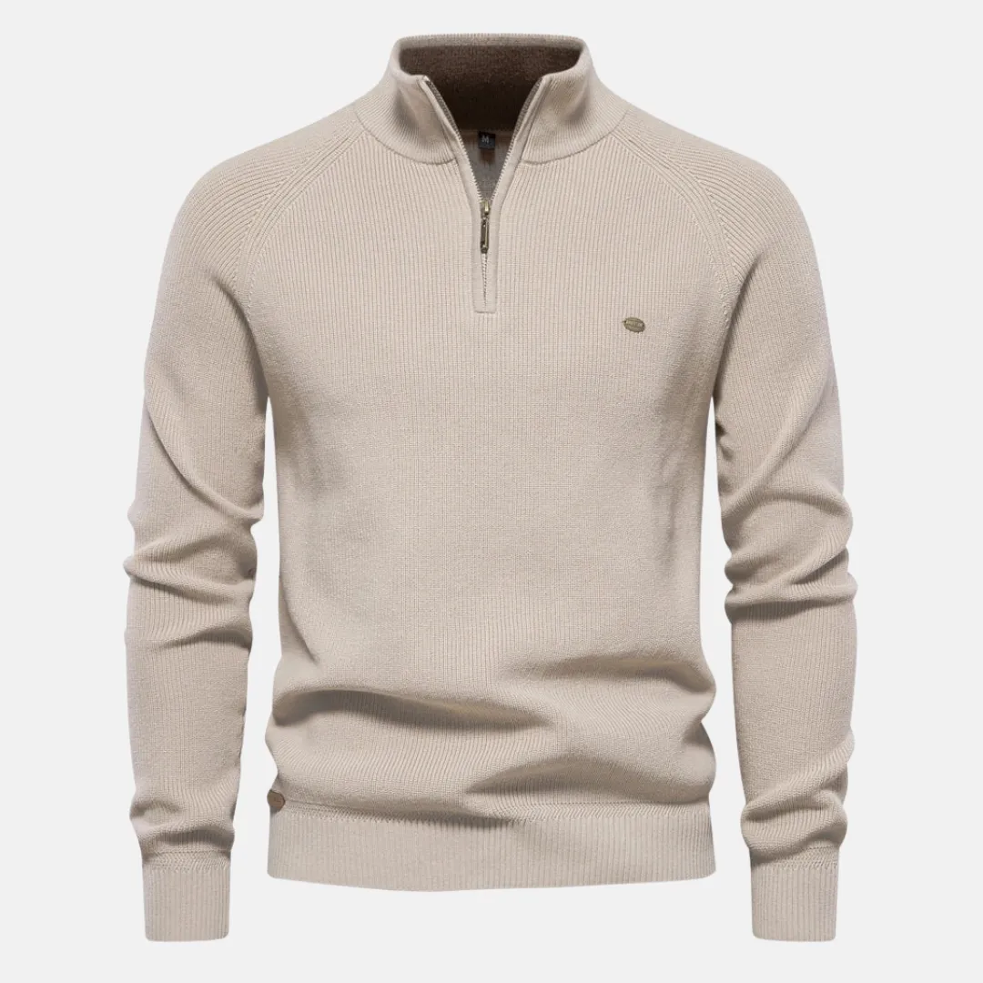 Luis  Quarter-Zip Knit Sweater
