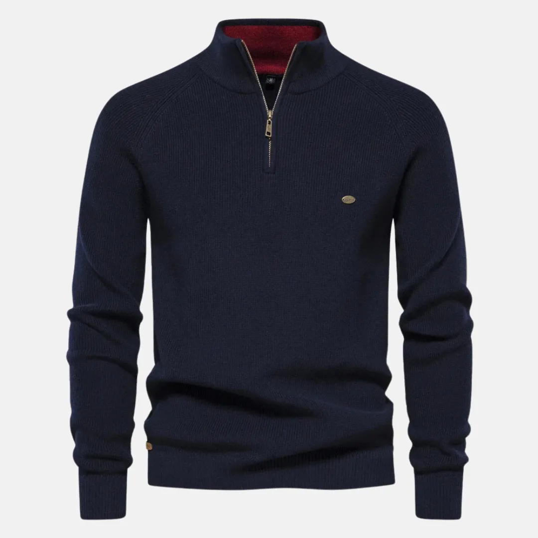 Luis  Quarter-Zip Knit Sweater
