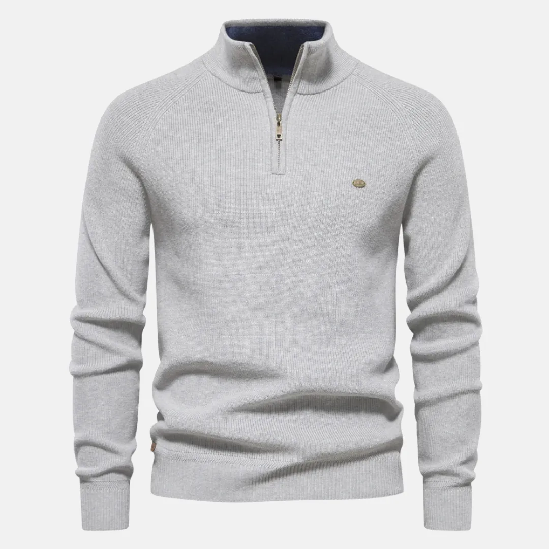 Luis  Quarter-Zip Knit Sweater