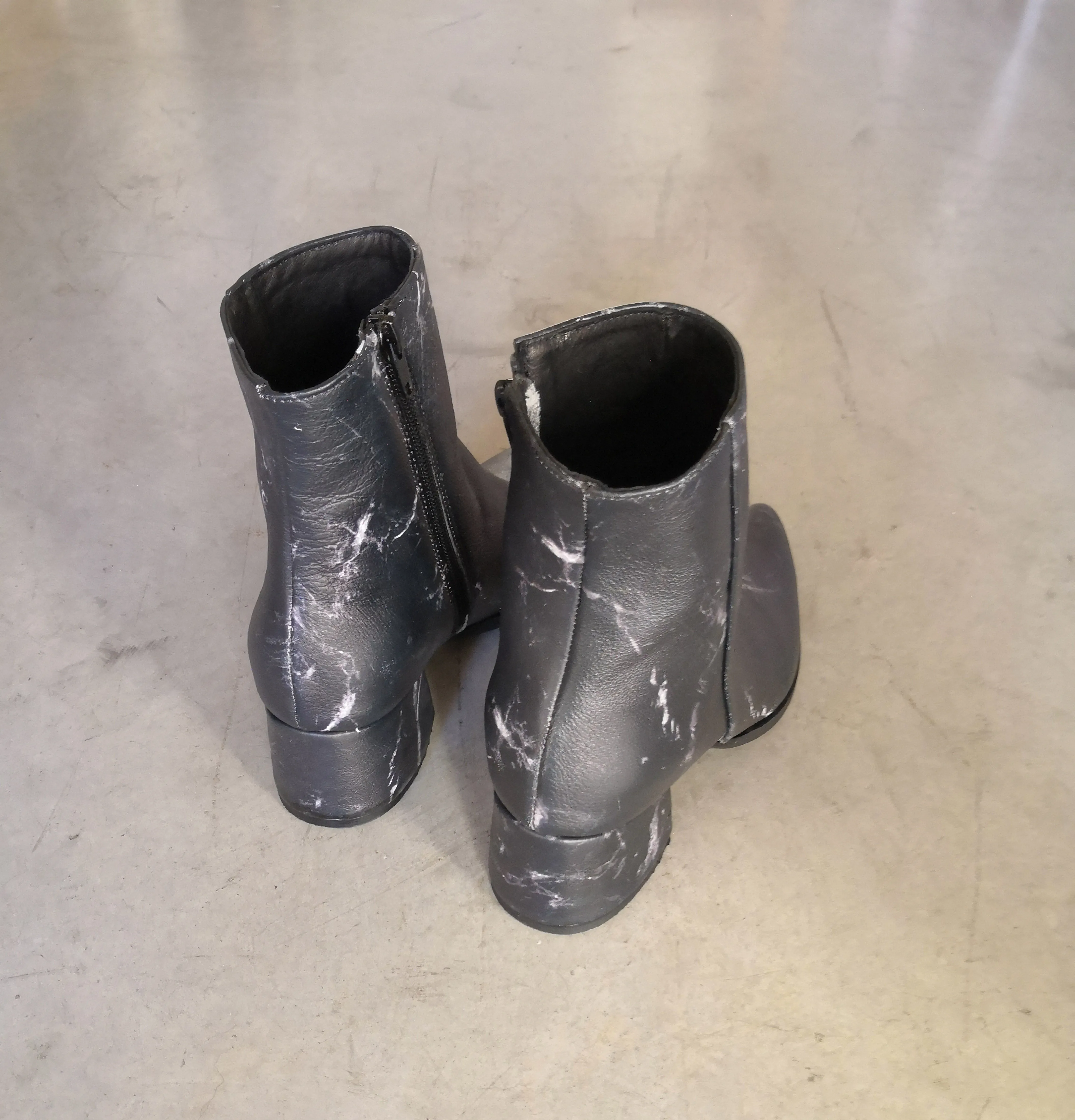 Marble Printed Boots