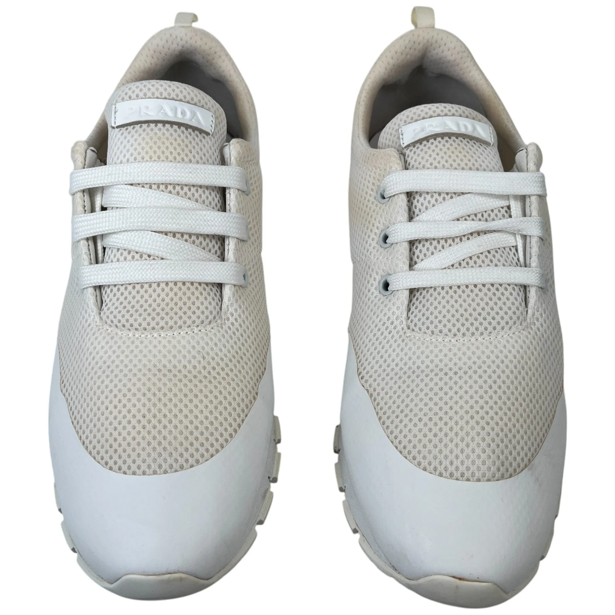 Men's Logo Runners Low Trainers Cream Size EU 44.5 / UK 10.5