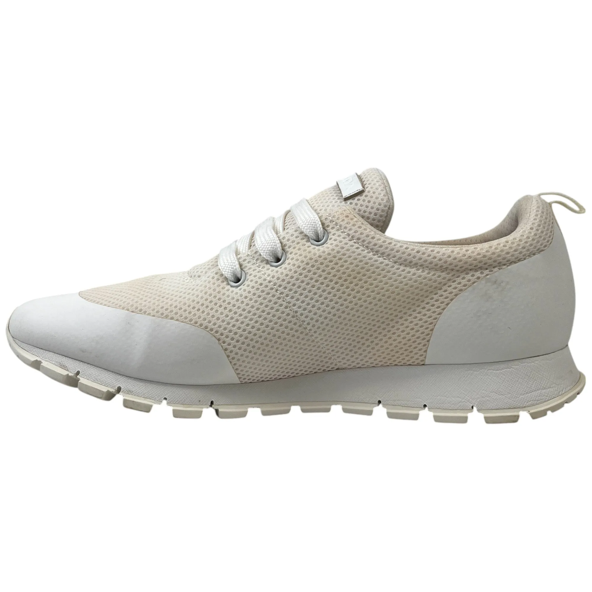 Men's Logo Runners Low Trainers Cream Size EU 44.5 / UK 10.5