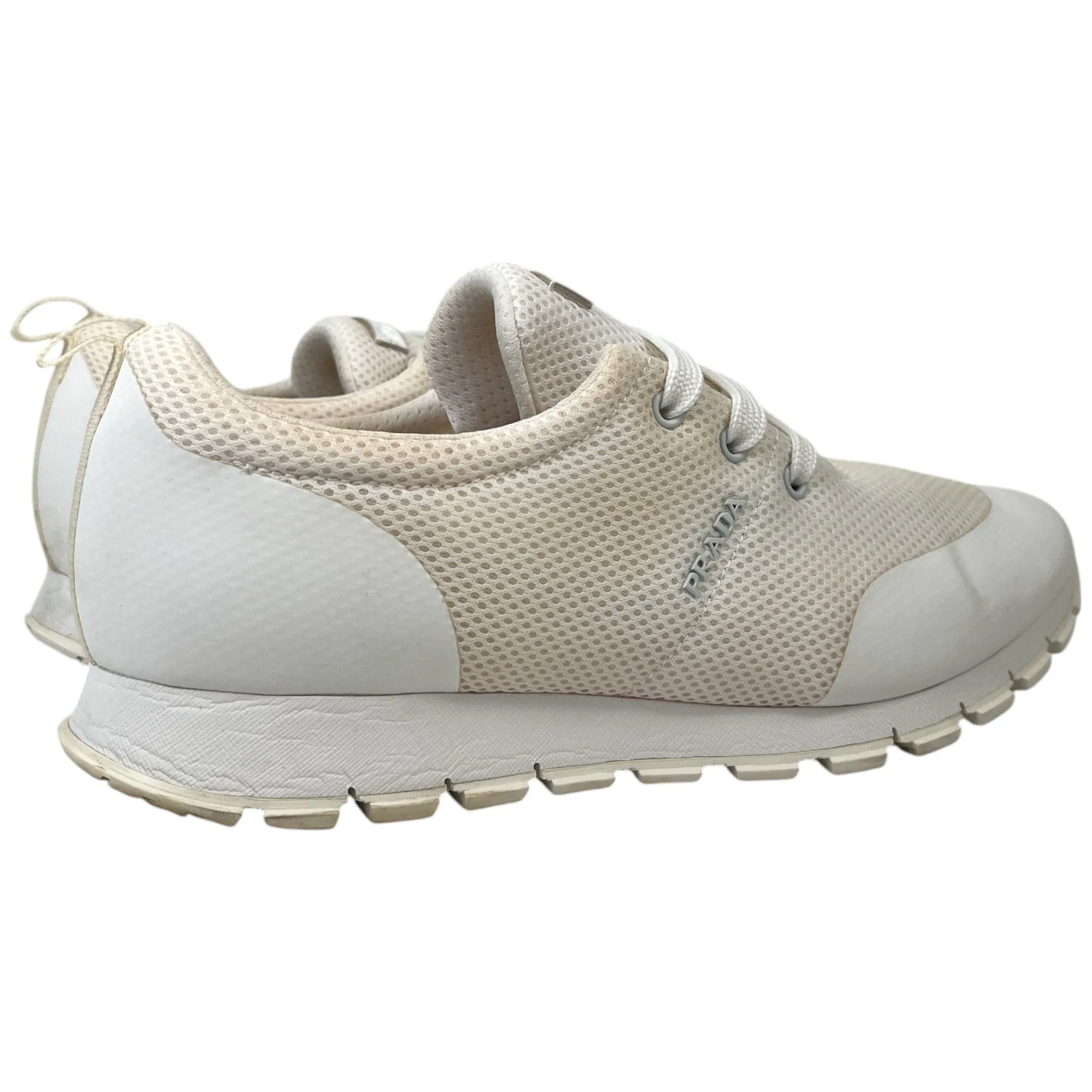 Men's Logo Runners Low Trainers Cream Size EU 44.5 / UK 10.5