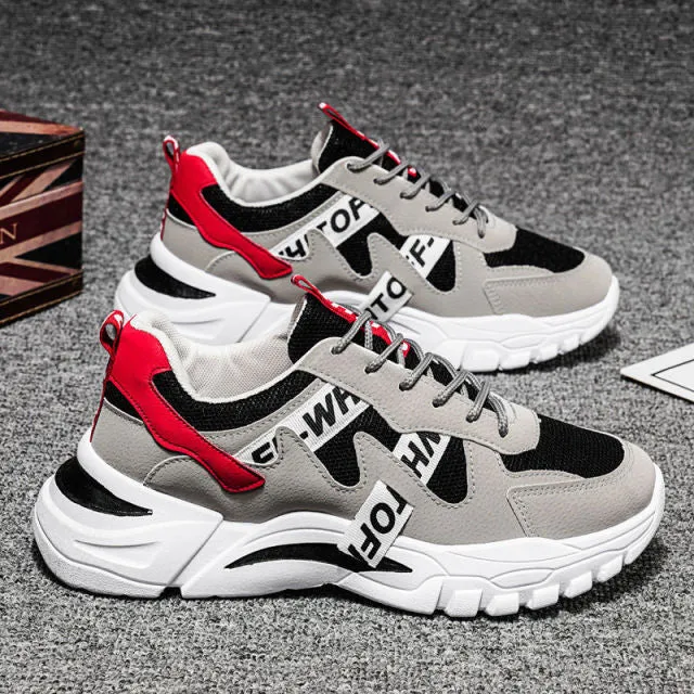 Men's Shoes Spring  Trendy Sports Casual Borad Shoes Versatile Summer Breathable Sneakers Running Daddy Tide Shoes