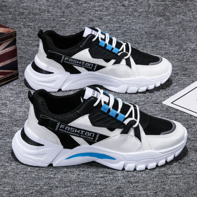 Men's Shoes Spring  Trendy Sports Casual Borad Shoes Versatile Summer Breathable Sneakers Running Daddy Tide Shoes