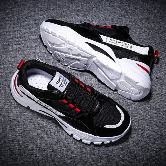 Men's Shoes Spring  Trendy Sports Casual Borad Shoes Versatile Summer Breathable Sneakers Running Daddy Tide Shoes