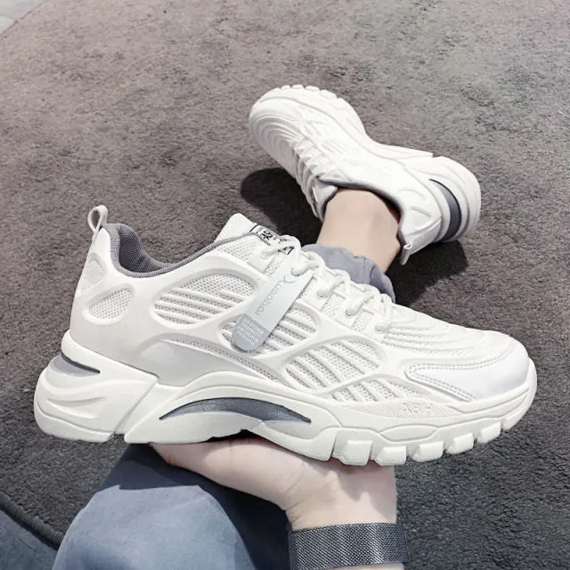 Men's Shoes Spring  Trendy Sports Casual Borad Shoes Versatile Summer Breathable Sneakers Running Daddy Tide Shoes