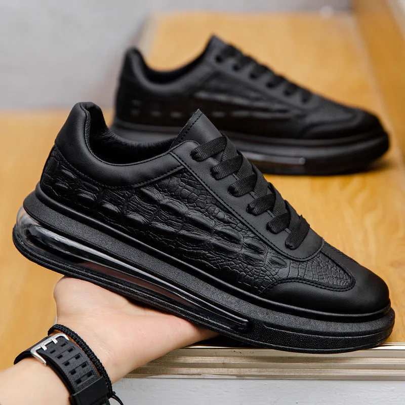Men's Trendy Leather Fashion Sneakers