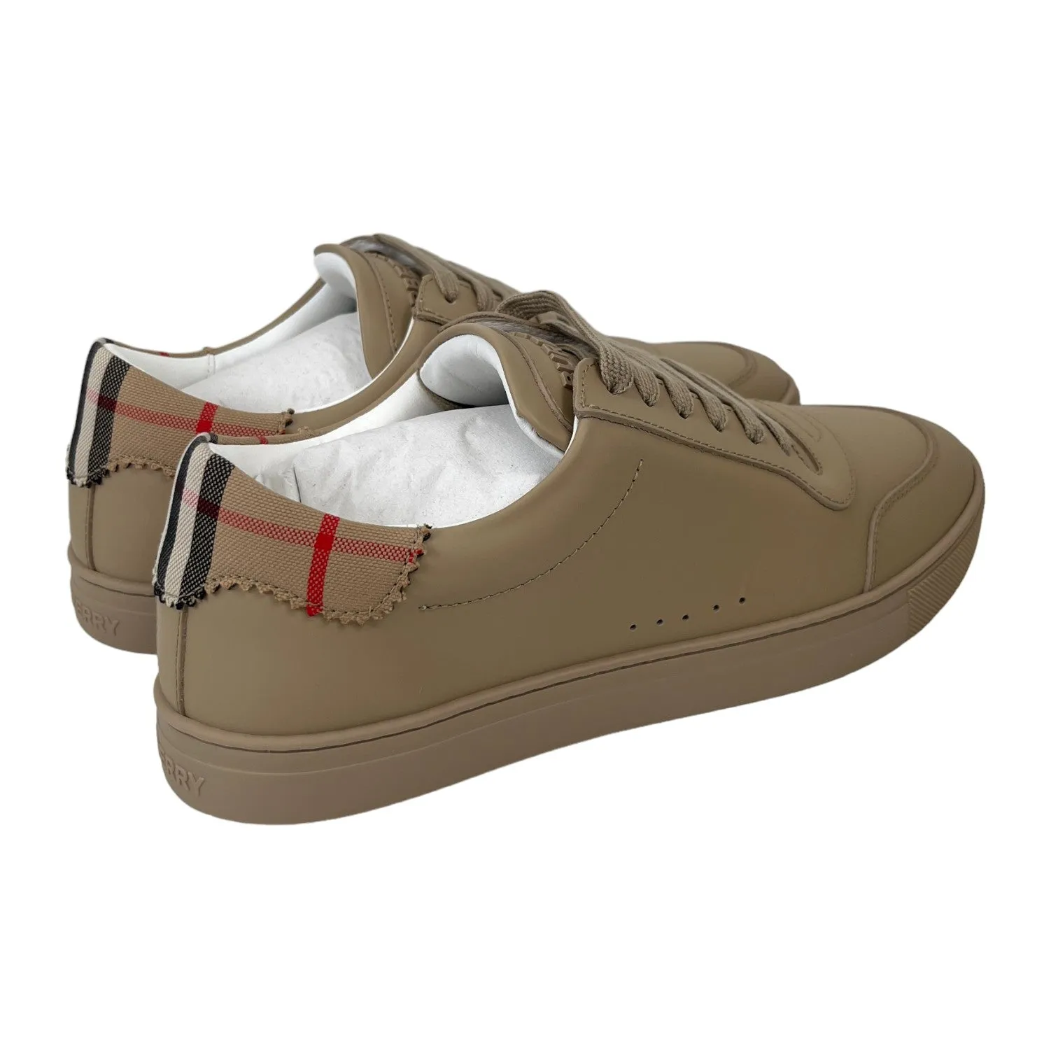 Men's Vintage Check Low Trainers Beige Size EU 40 / UK 6