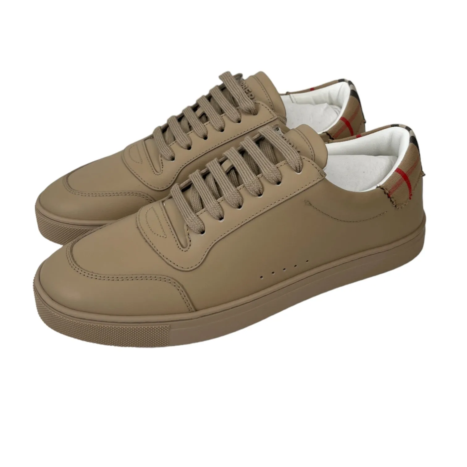 Men's Vintage Check Low Trainers Beige Size EU 40 / UK 6