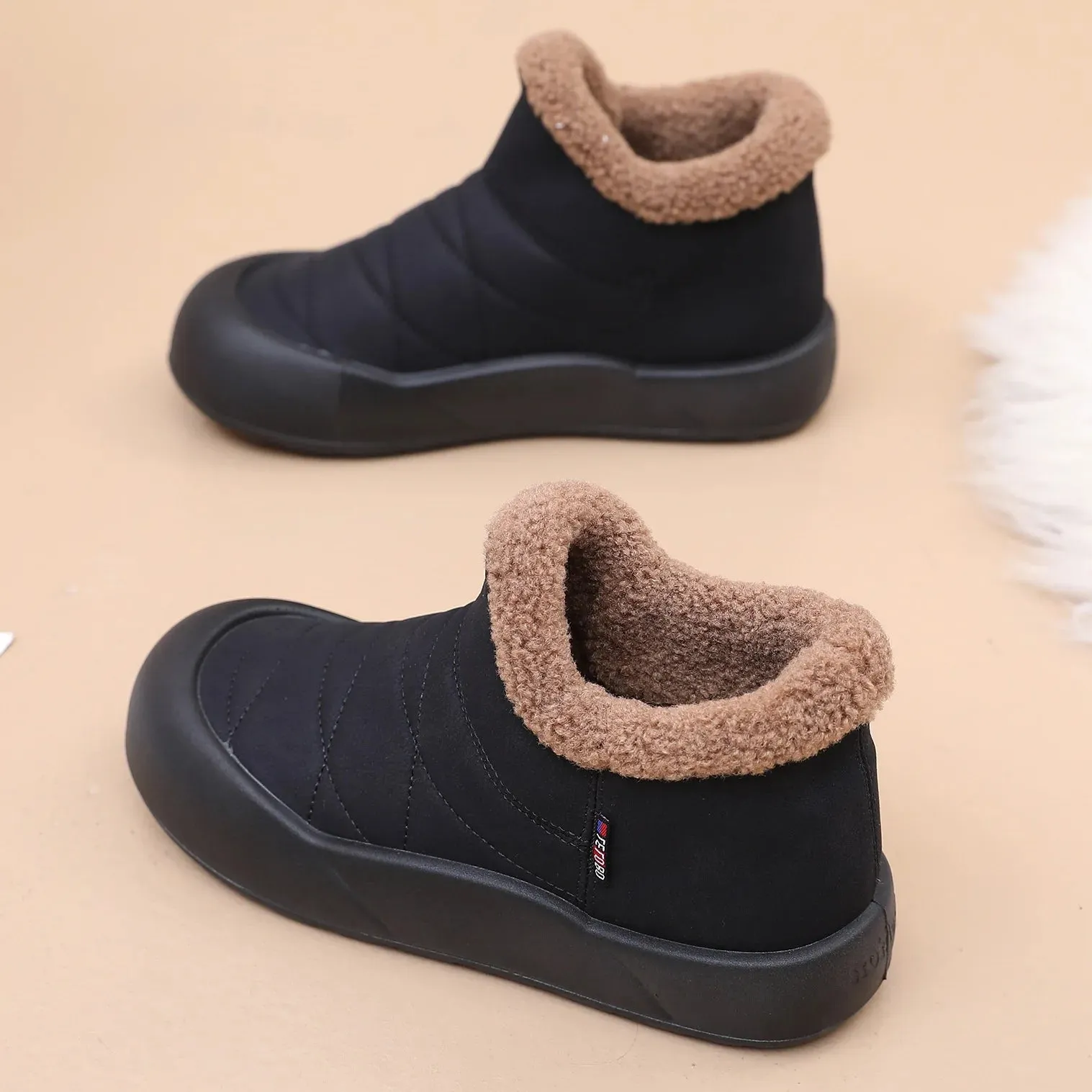 MYRA | Quilted Eco-Suede Winter Boots