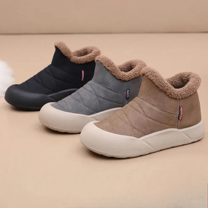MYRA | Quilted Eco-Suede Winter Boots