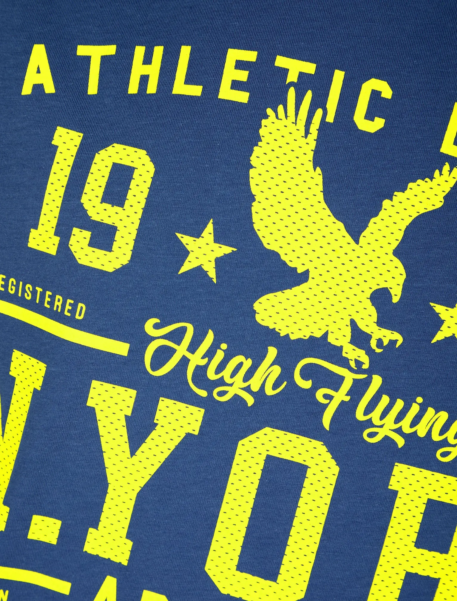 NYork Threads Motif Cotton Jersey T-Shirt in Dutch Blue - South Shore