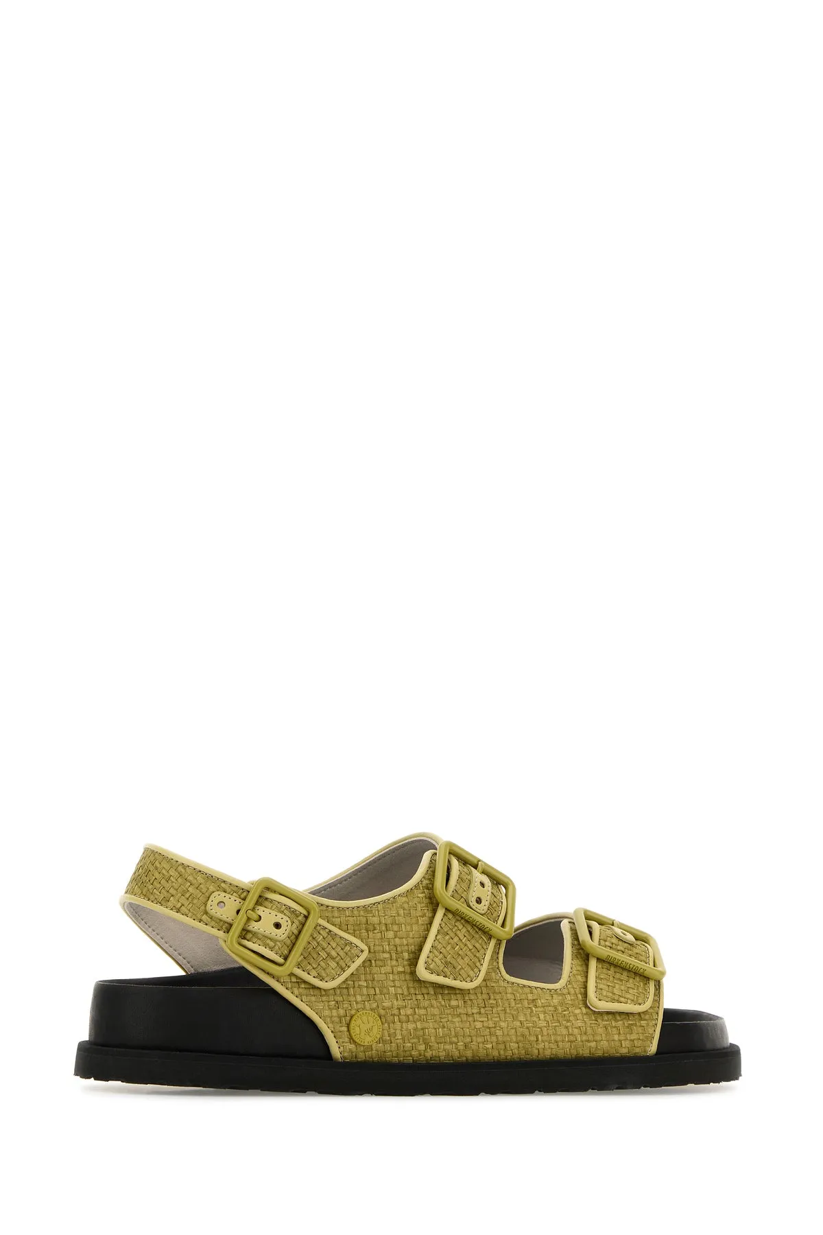 Olive green raffia Eternal Sunshine Milano sandals