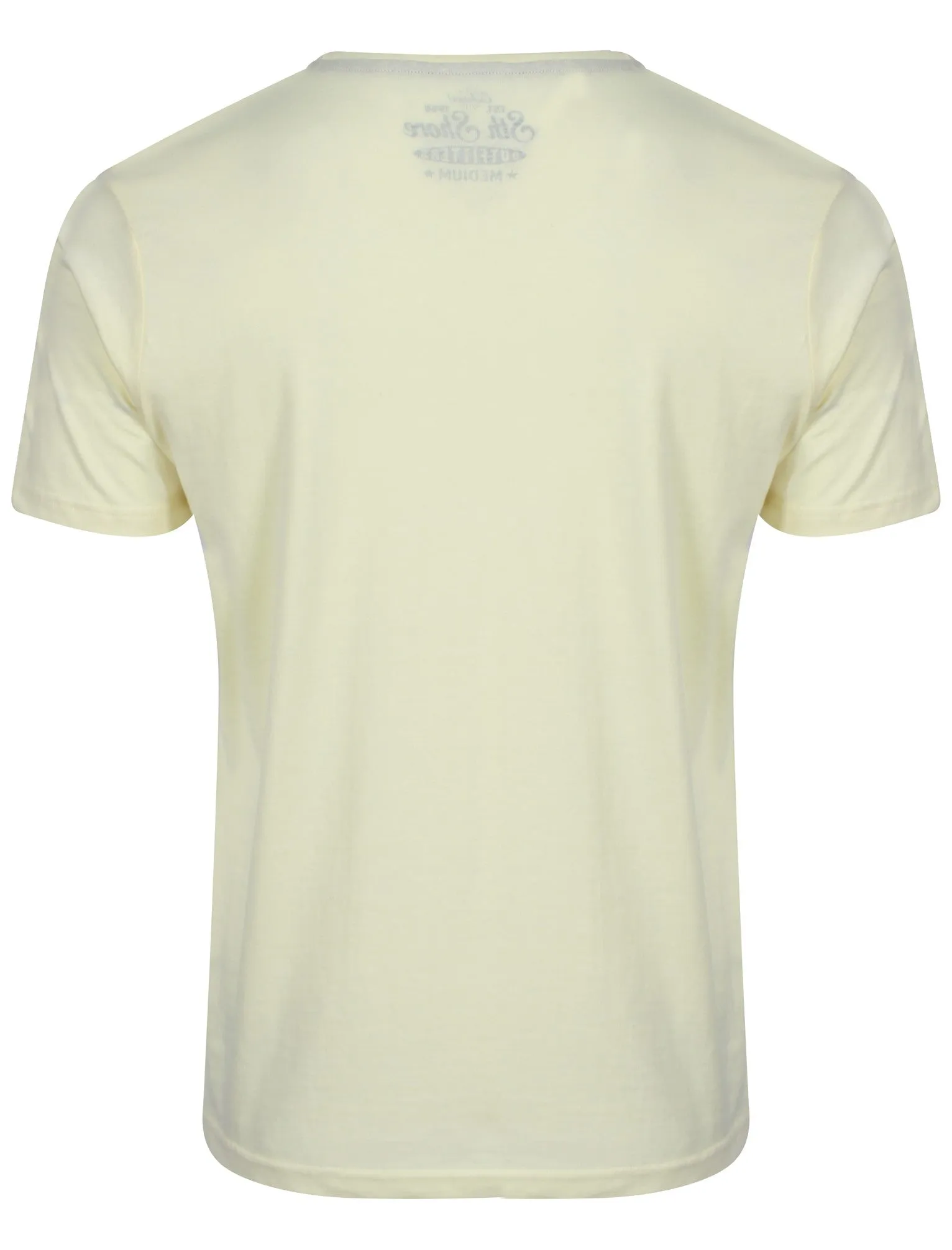 Print T-Shirt in Pale Yellow  - South Shore