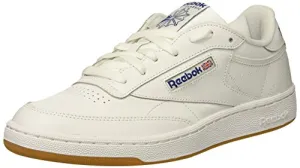 Reebok Men's Club C 85 Fashion Sneaker, White/Royal-Gum, 10.5 M US