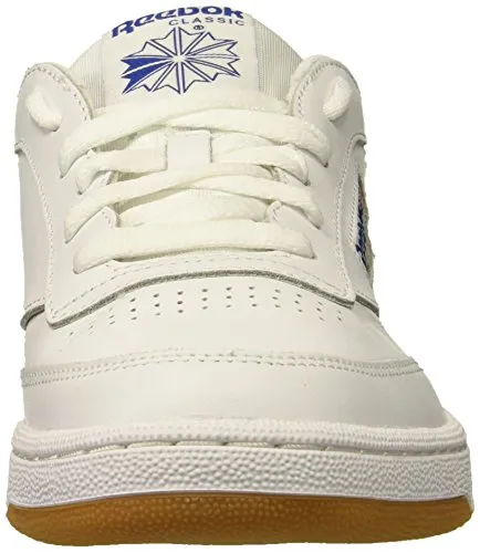 Reebok Men's Club C 85 Fashion Sneaker, White/Royal-Gum, 10.5 M US