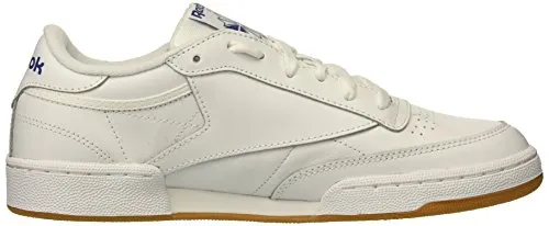 Reebok Men's Club C 85 Fashion Sneaker, White/Royal-Gum, 10.5 M US