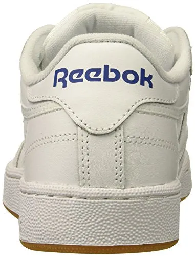 Reebok Men's Club C 85 Fashion Sneaker, White/Royal-Gum, 10.5 M US