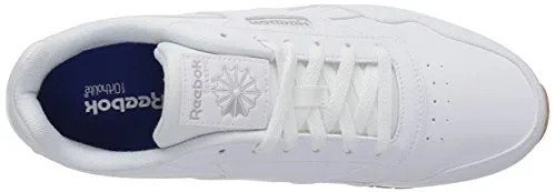 Reebok womens Classic Leather Harman Run Sneaker, White/Steel/Gum, 6.5 US