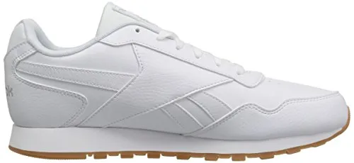 Reebok womens Classic Leather Harman Run Sneaker, White/Steel/Gum, 6.5 US