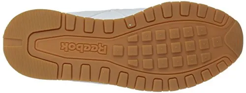 Reebok womens Classic Leather Harman Run Sneaker, White/Steel/Gum, 6.5 US