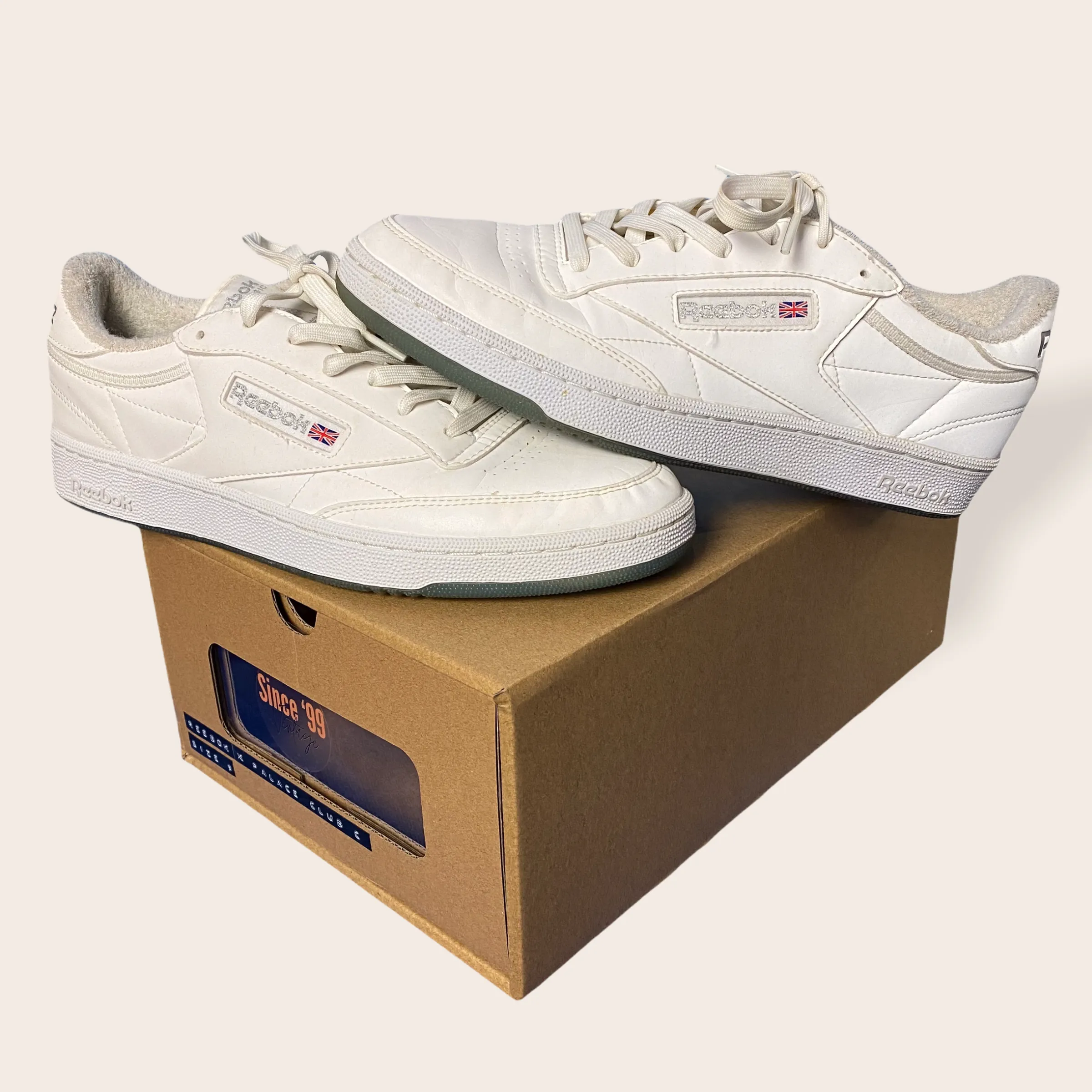 Reebok x Palace club c 3M reflective trainers - UK 9