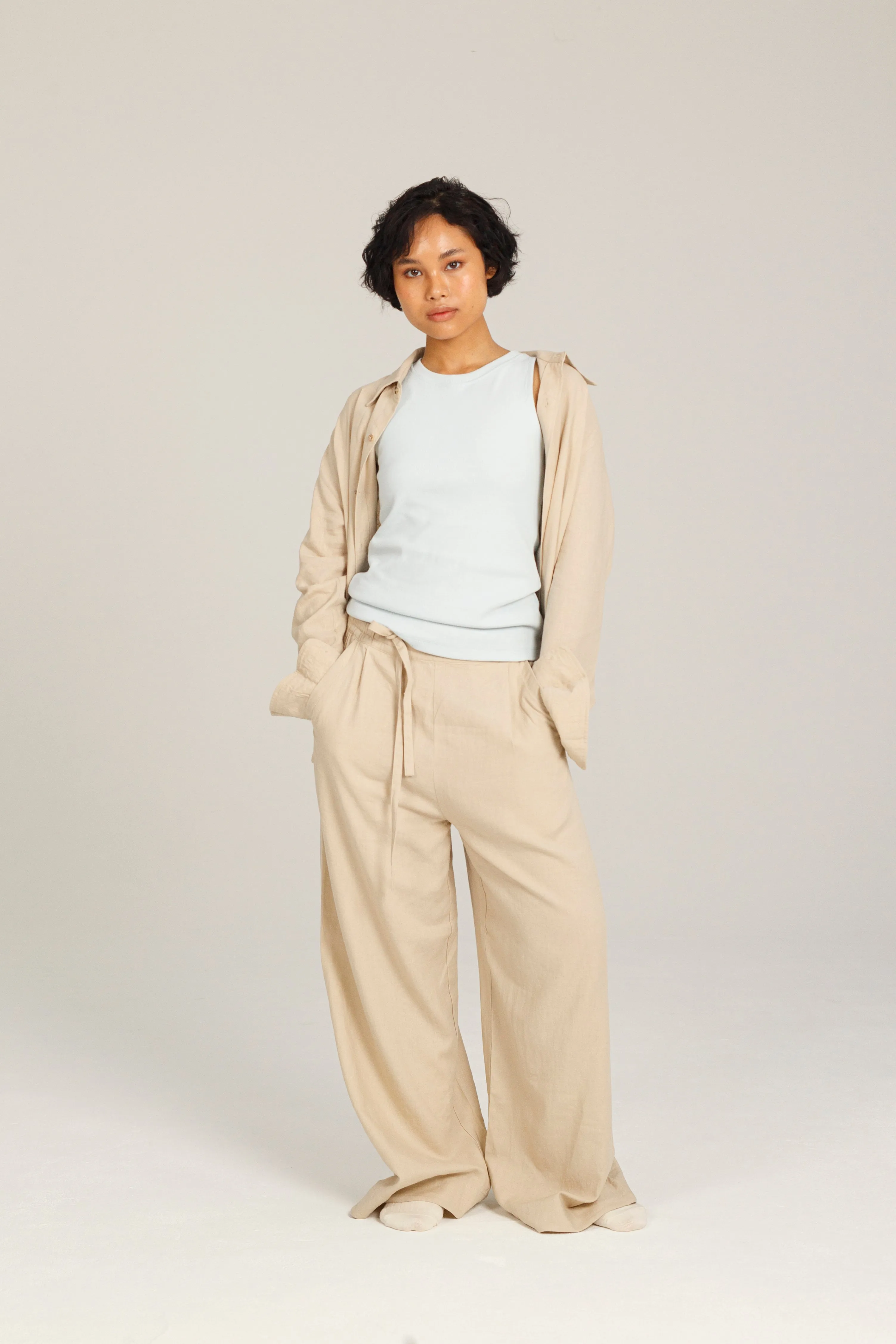 Relaxed Linen Button Down Shirt