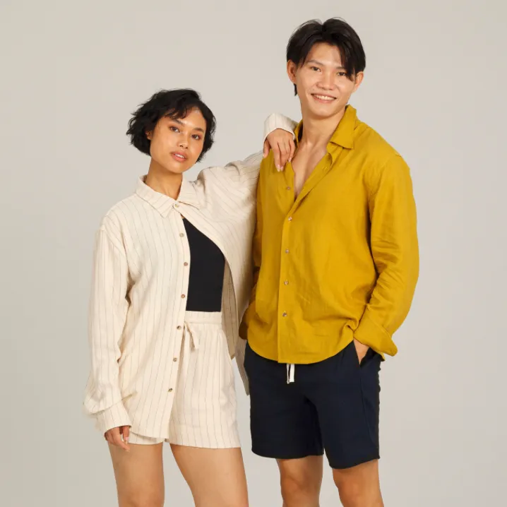 Relaxed Linen Button Down Shirt