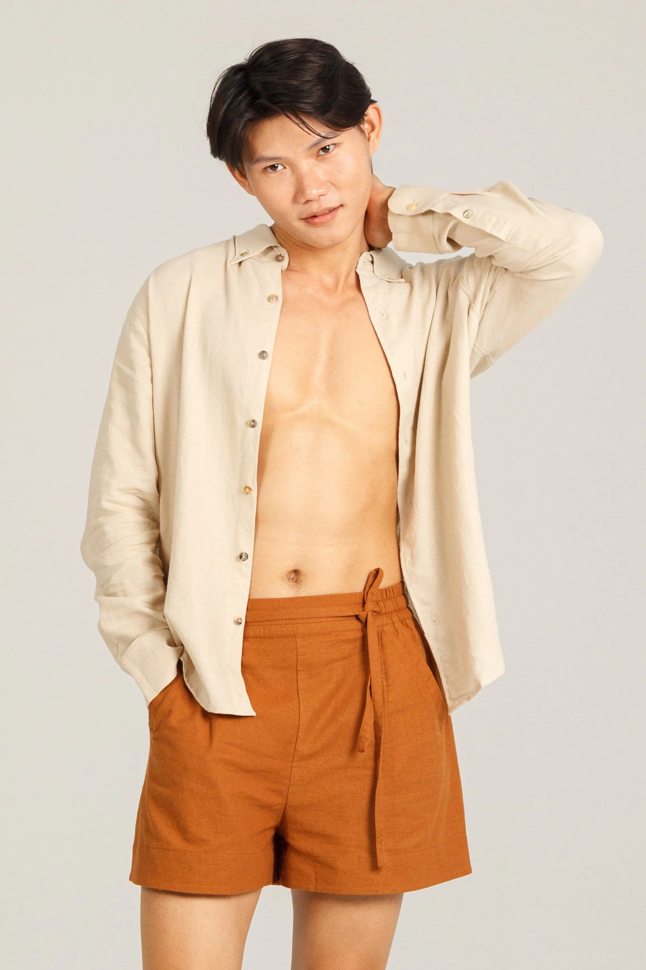 Relaxed Linen Button Down Shirt