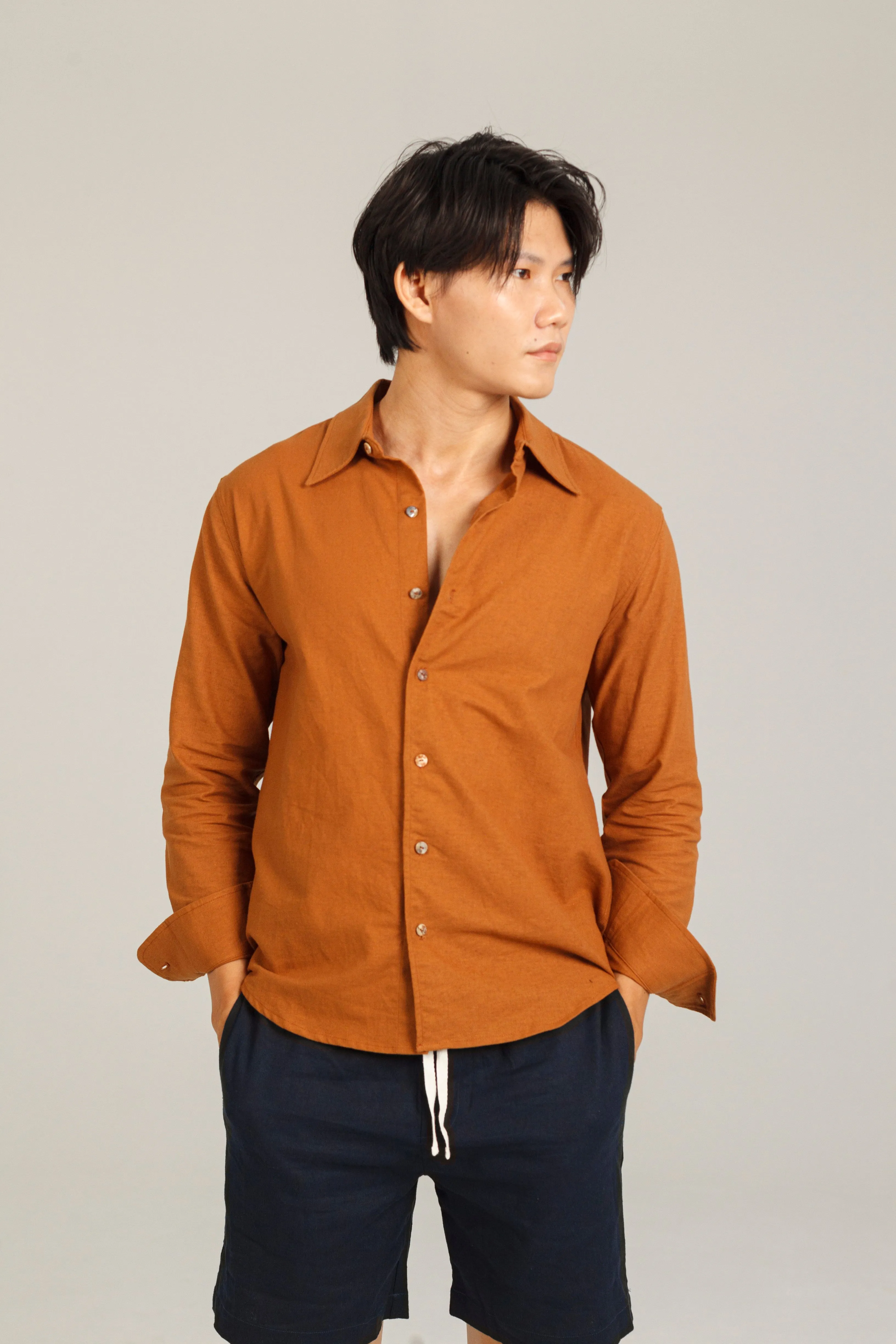 Relaxed Linen Button Down Shirt