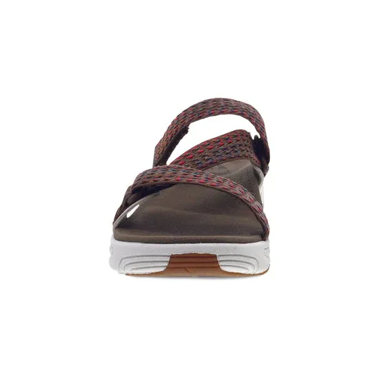 Rosette Adjustable Eva Sandal in Brown