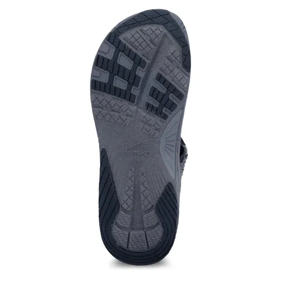 Rosette Adjustable Eva Sandal in Grey