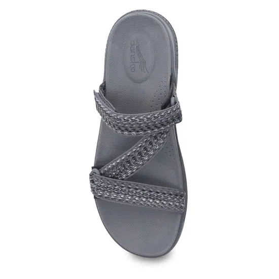 Rosette Adjustable Eva Sandal in Grey