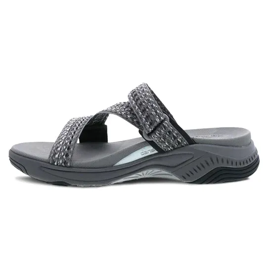 Rosette Adjustable Eva Sandal in Grey