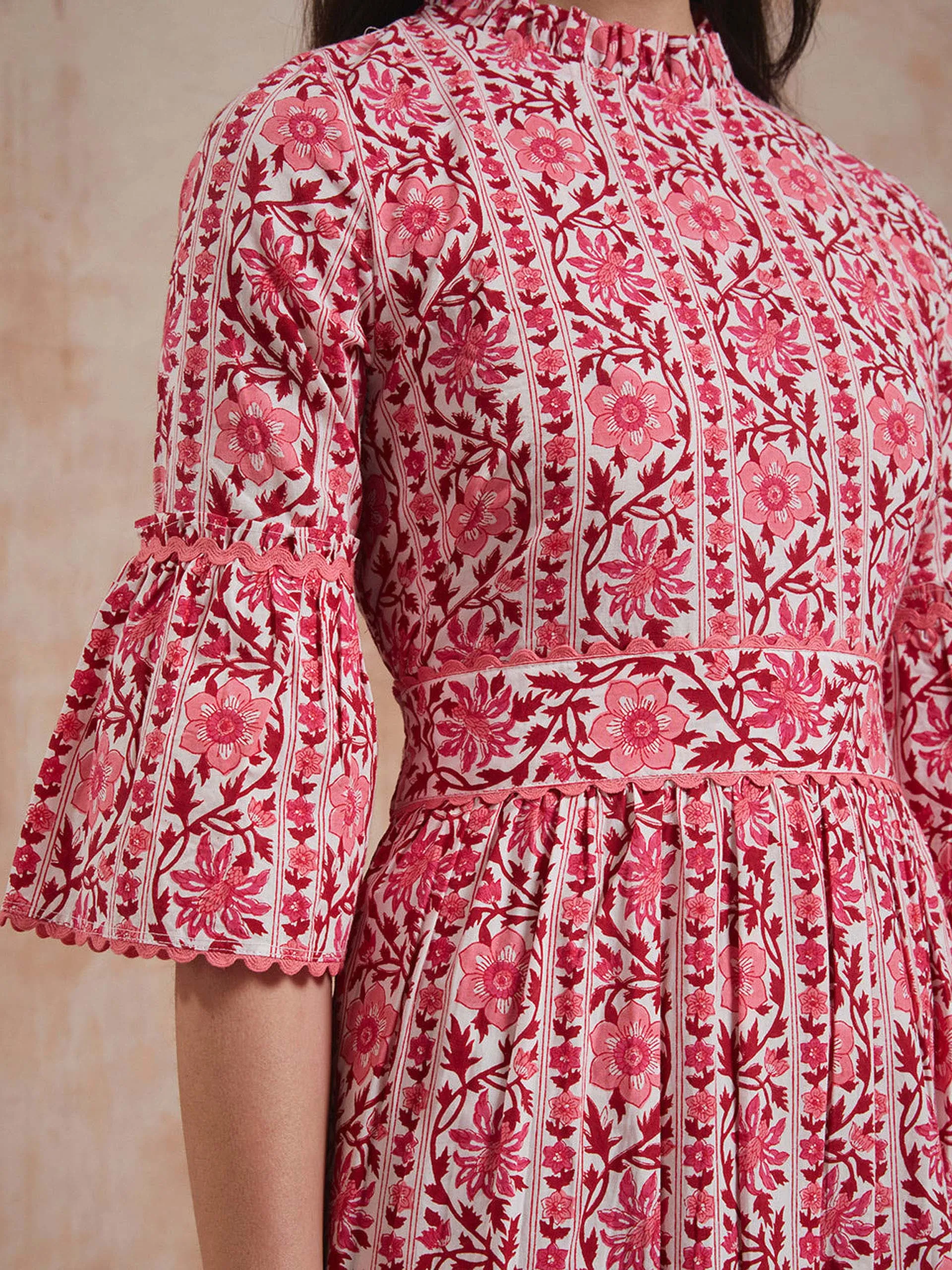 Rosewood border Savannah dress