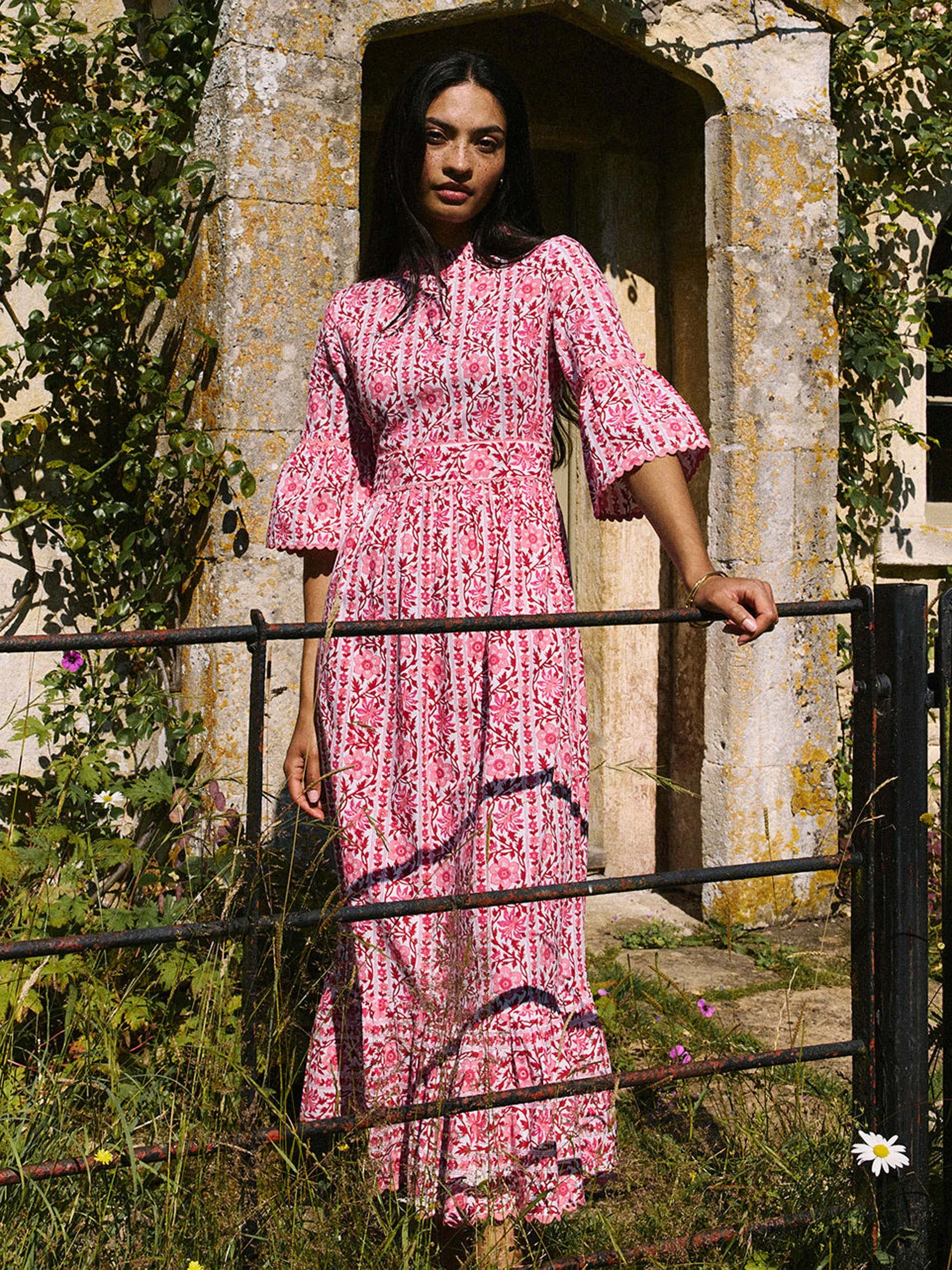 Rosewood border Savannah dress