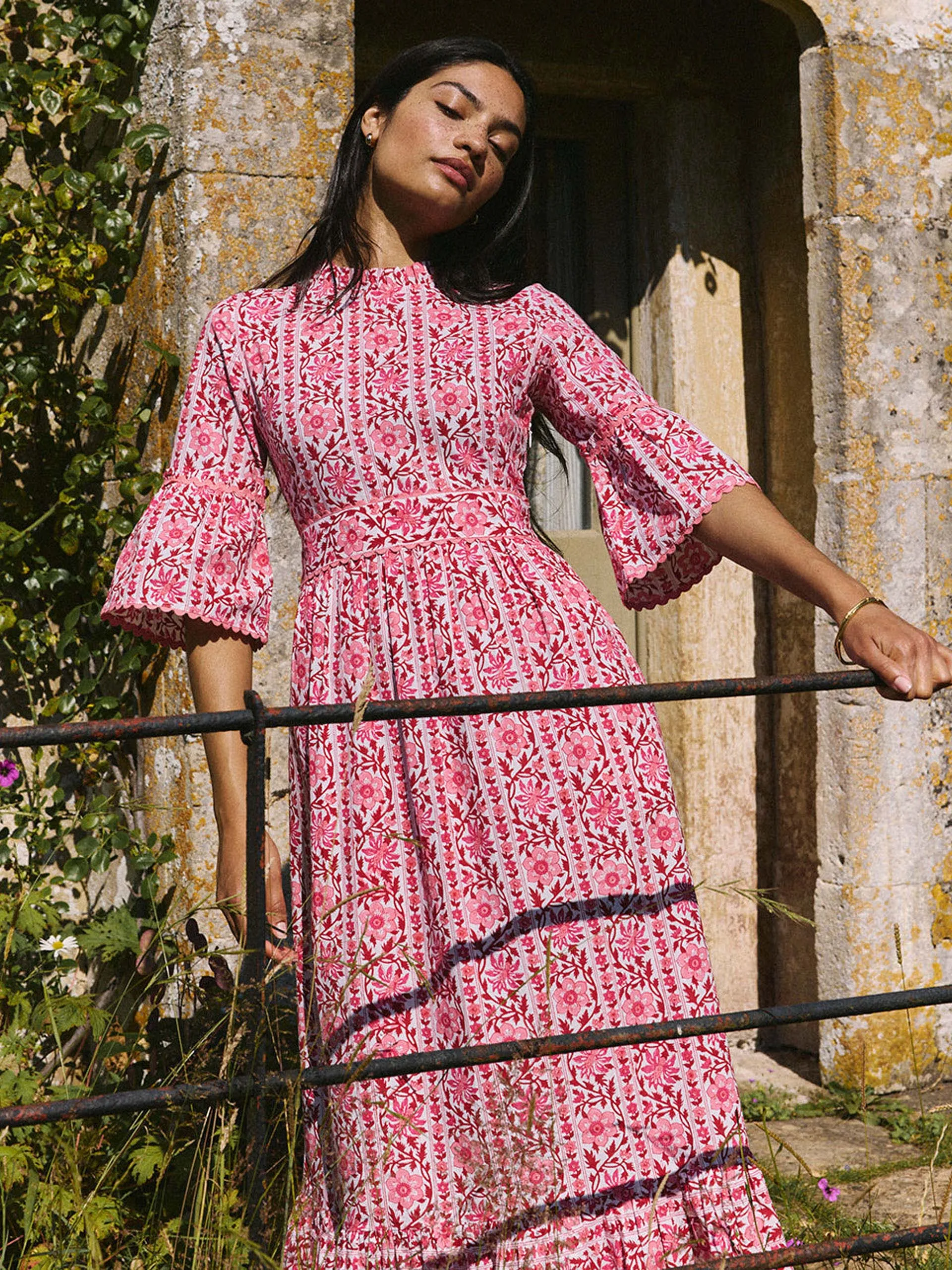 Rosewood border Savannah dress